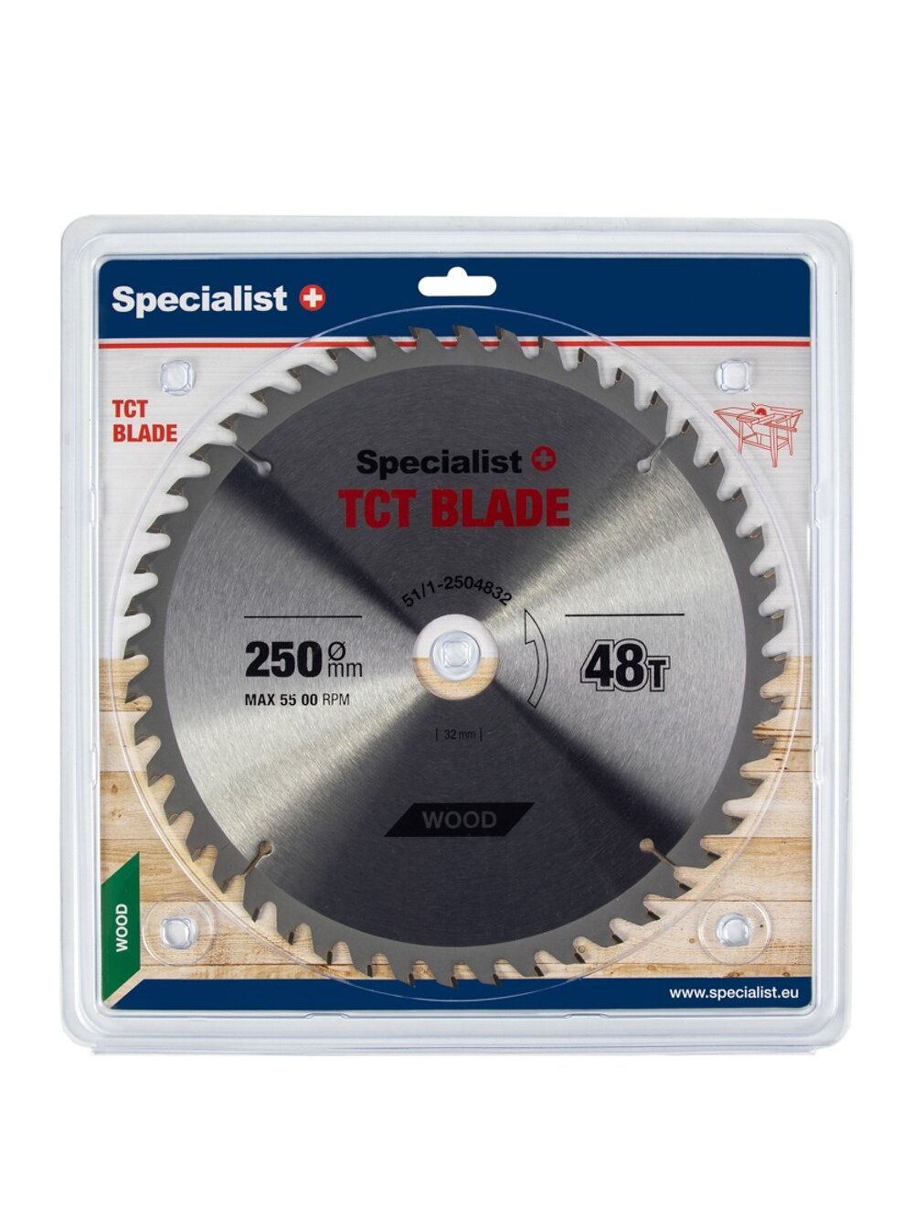 Specialist+ SPECIALIST+ pjovimo diskas, 250x48Tx32 mm Specialist+ SPECIALIST+ pjovimo diskas, 250x48Tx32 mm