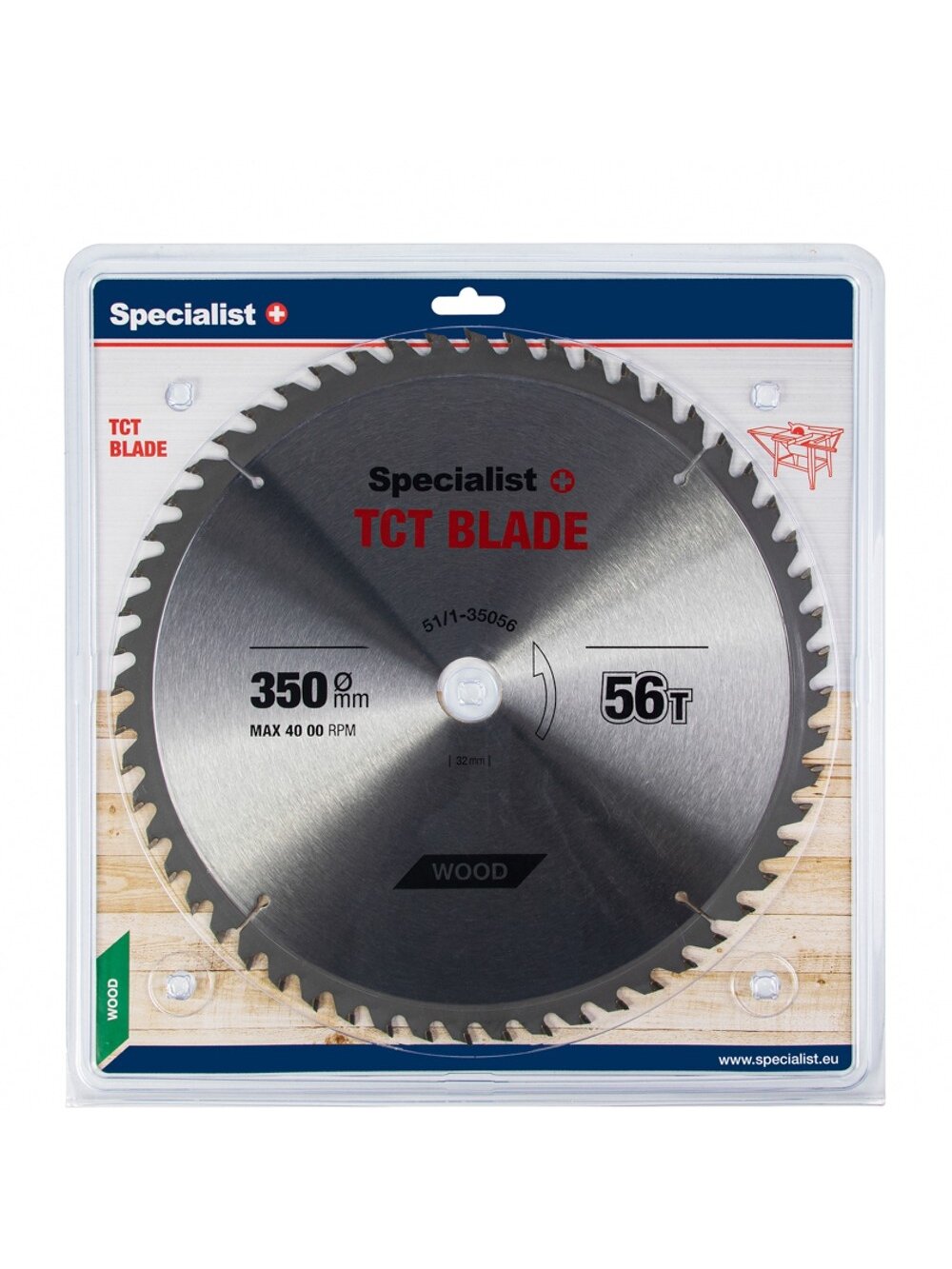 Specialist+ SPECIALIST+ pjovimo diskas, 350x56Tx32/30 mm Specialist+ SPECIALIST+ pjovimo diskas, 350x56Tx32/30 mm
