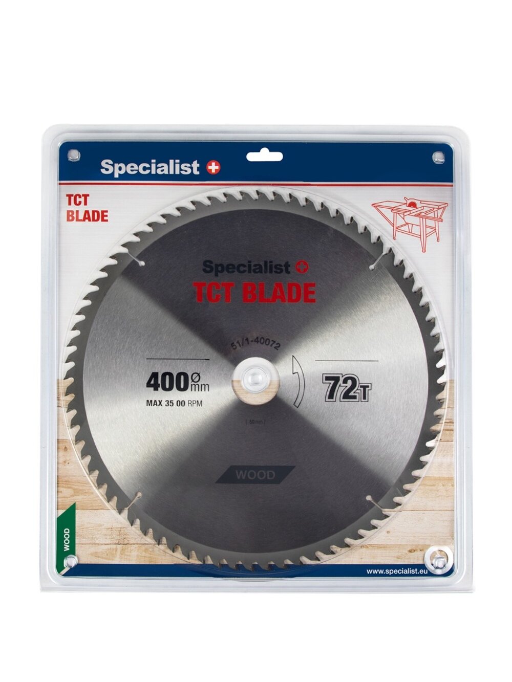 Specialist+ SPECIALIST+ pjovimo diskas, 400x72Tx50 mm Specialist+ SPECIALIST+ pjovimo diskas, 400x72Tx50 mm