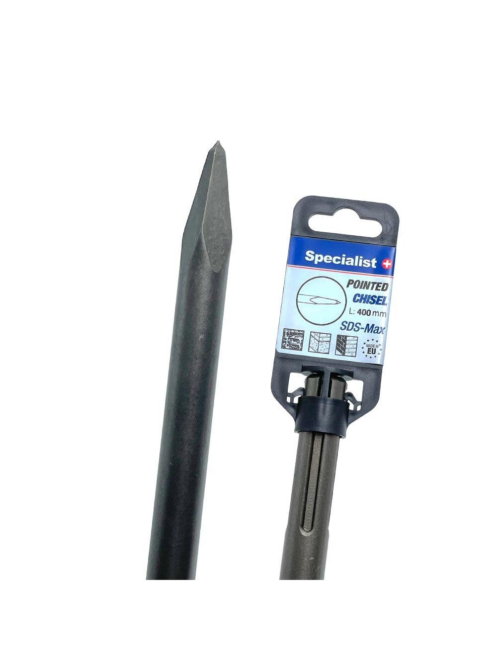 Specialist+ SPECIALIST+ SDS MAX smailus kaltas, 400 mm Specialist+ SPECIALIST+ SDS MAX smailus kaltas, 400 mm