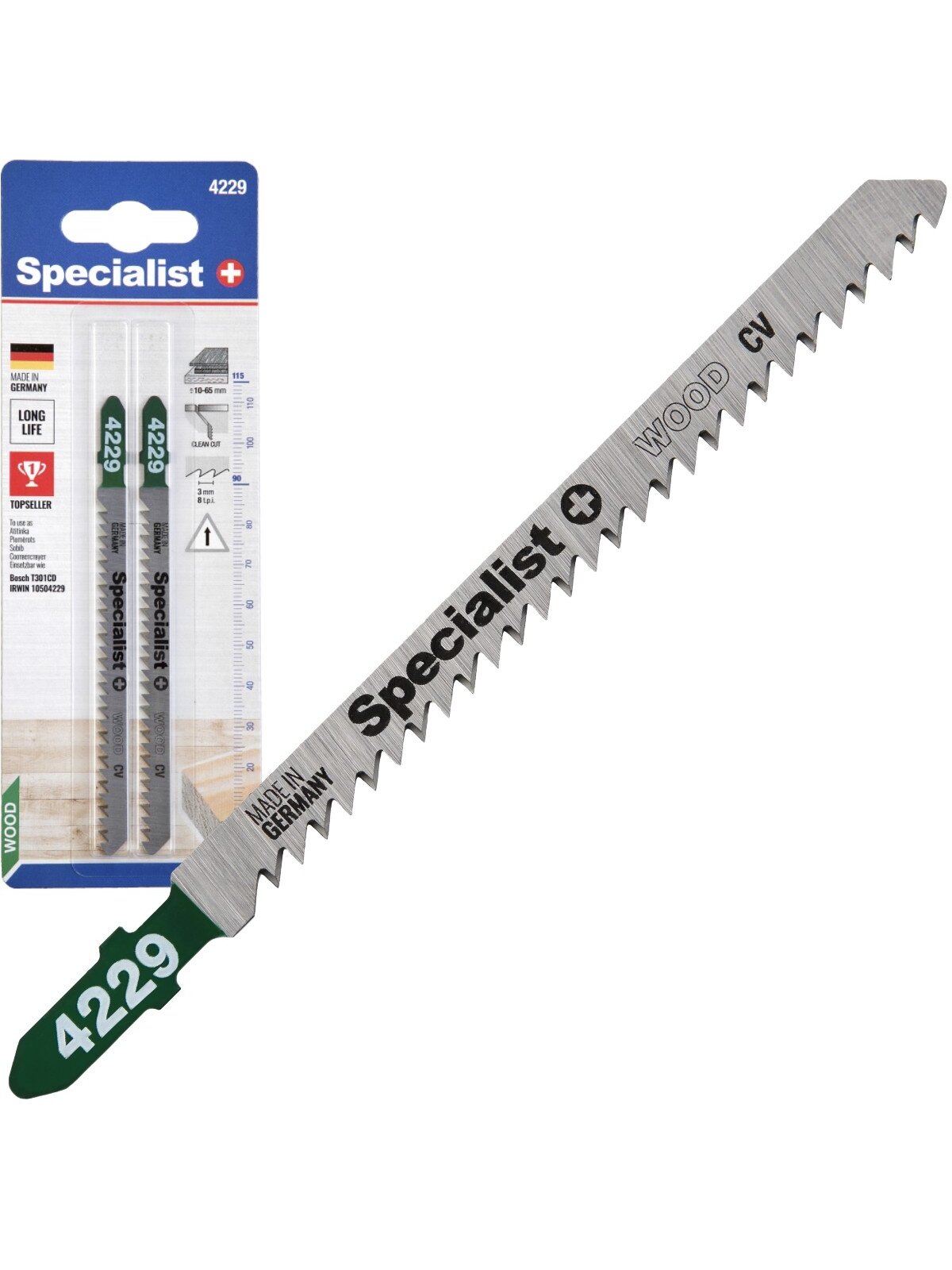 Specialist+ SPECIALIST+ pjūklelis 4229 (T301CD), 2 vnt. Specialist+ SPECIALIST+ pjūklelis 4229 (T301CD), 2 vnt.
