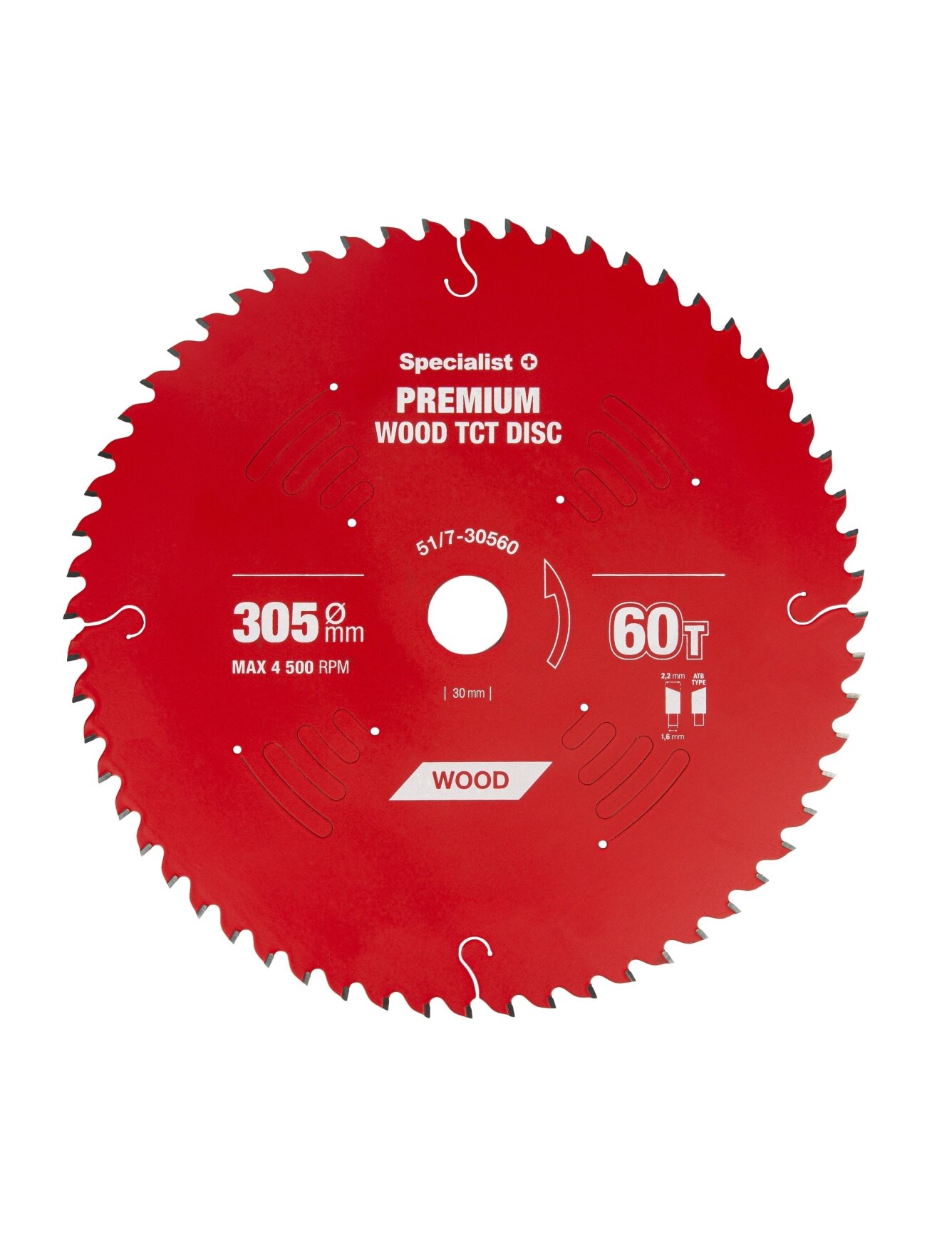 Specialist+ Pjovimo diskas 305x60Tx30mm, Wood PREMIUM, SPECIALIST+  1