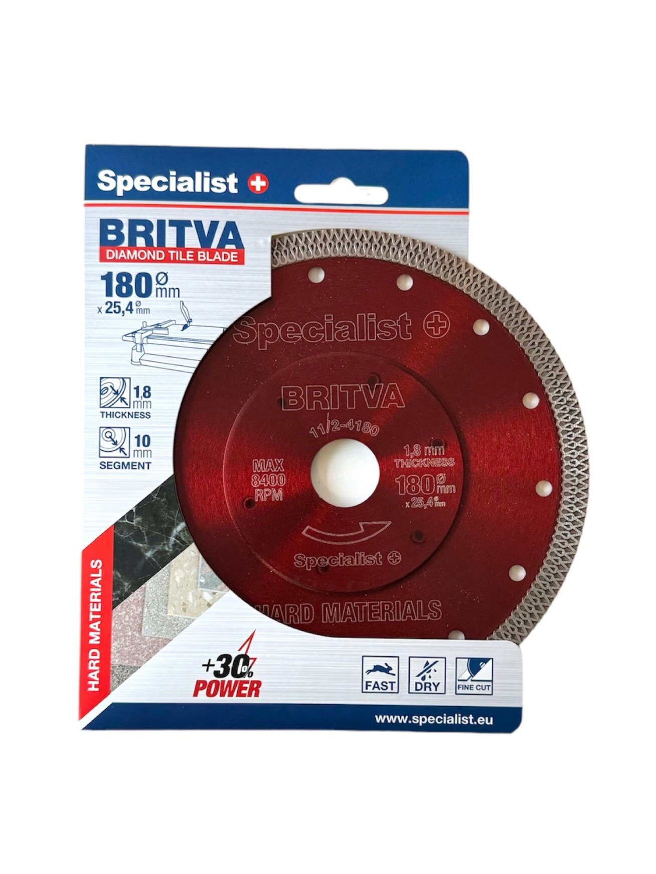 Specialist+ SPECIALIST+ deim. diskas BRITVA, 180x1,8x25,4 mm Specialist+ SPECIALIST+ deim. diskas BRITVA, 180x1,8x25,4 mm