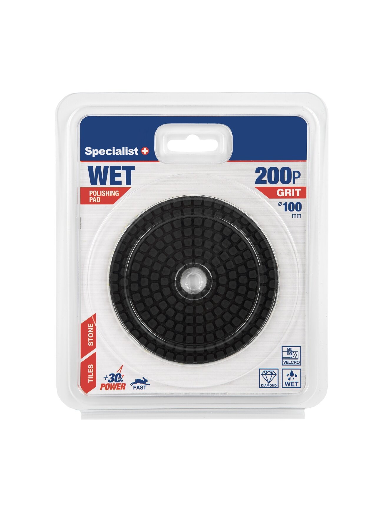 Specialist+ SPECIALIST+ deimant. Šlifavimo lap., 100 mm, 200P Specialist+ SPECIALIST+ deimant. Šlifavimo lap., 100 mm, 200P