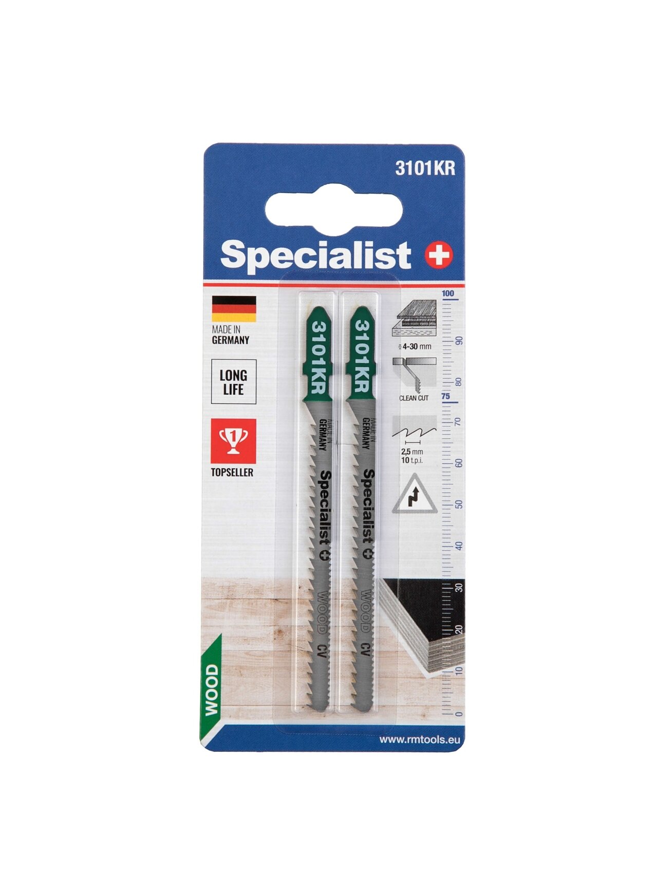 Specialist+ SPECIALIST+ dvipusis pjūklelis 3101KR, 2 vnt. 2 Specialist+ SPECIALIST+ dvipusis pjūklelis 3101KR, 2 vnt. 2