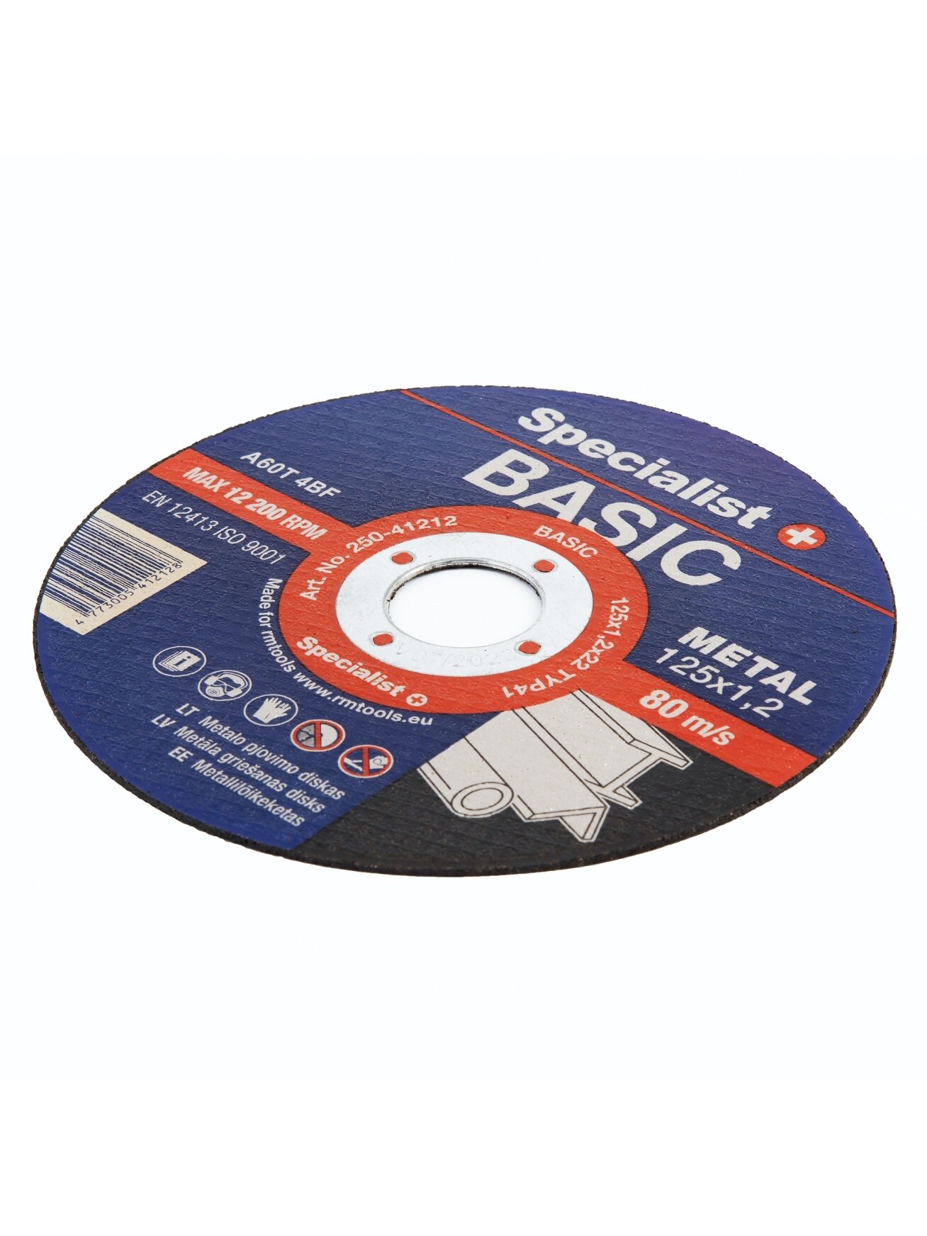 Specialist+ SPECIALIST+ metalo pj. diskas BASIC, 125x1.2x22 mm 1 Specialist+ SPECIALIST+ metalo pj. diskas BASIC, 125x1.2x22 mm 1