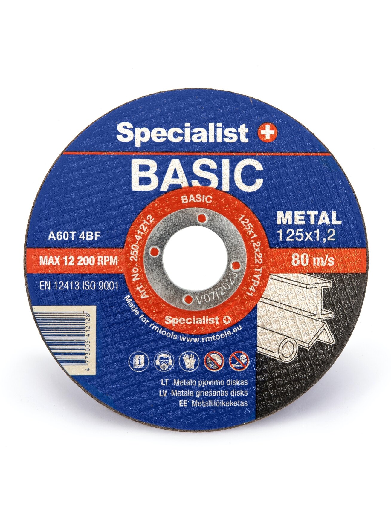 Specialist+ SPECIALIST+ metalo pj. diskas BASIC, 125x1.2x22 mm Specialist+ SPECIALIST+ metalo pj. diskas BASIC, 125x1.2x22 mm