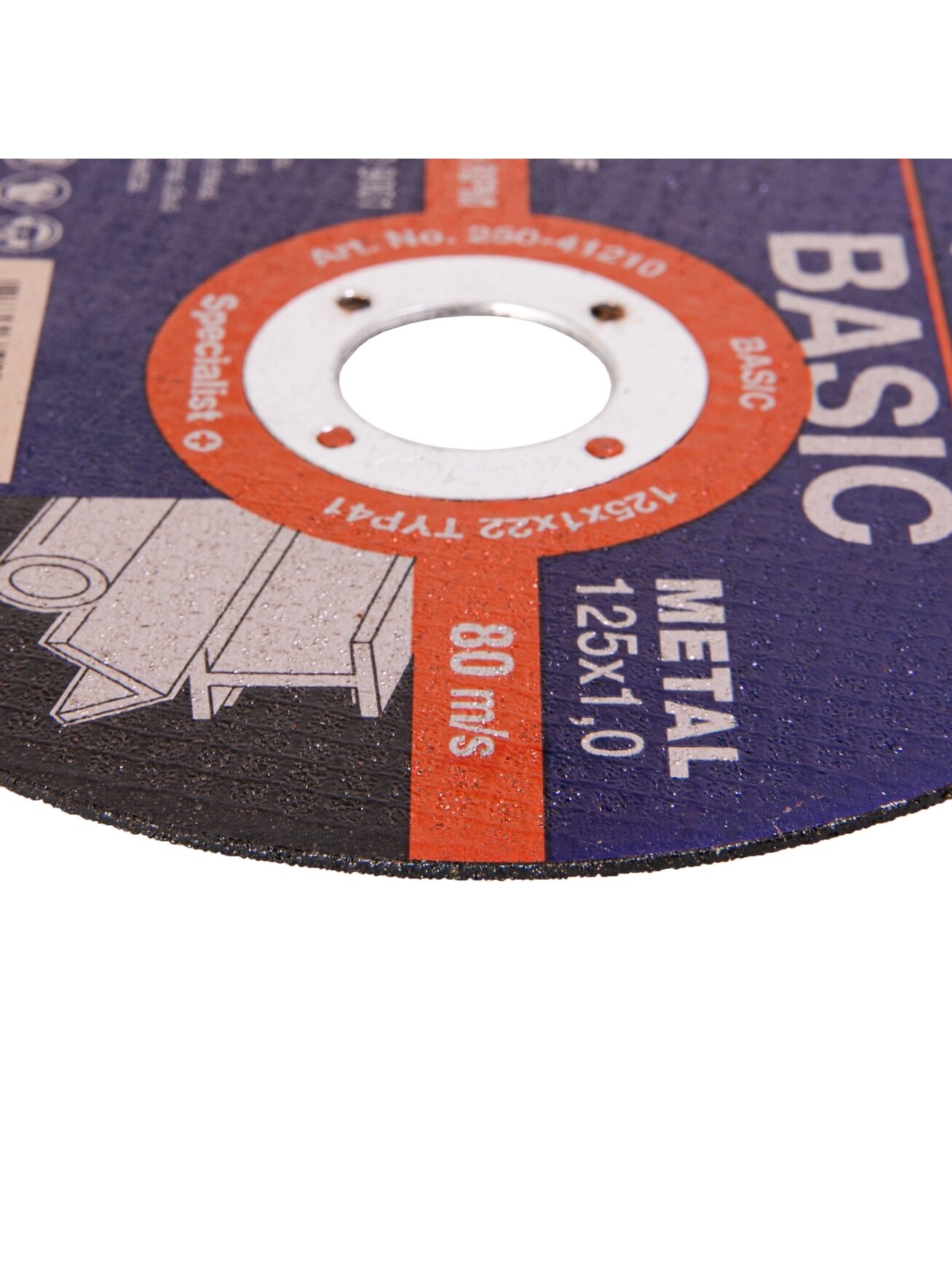Specialist+ SPECIALIST+ metalo pj. diskas BASIC, 125x1x22 mm 2