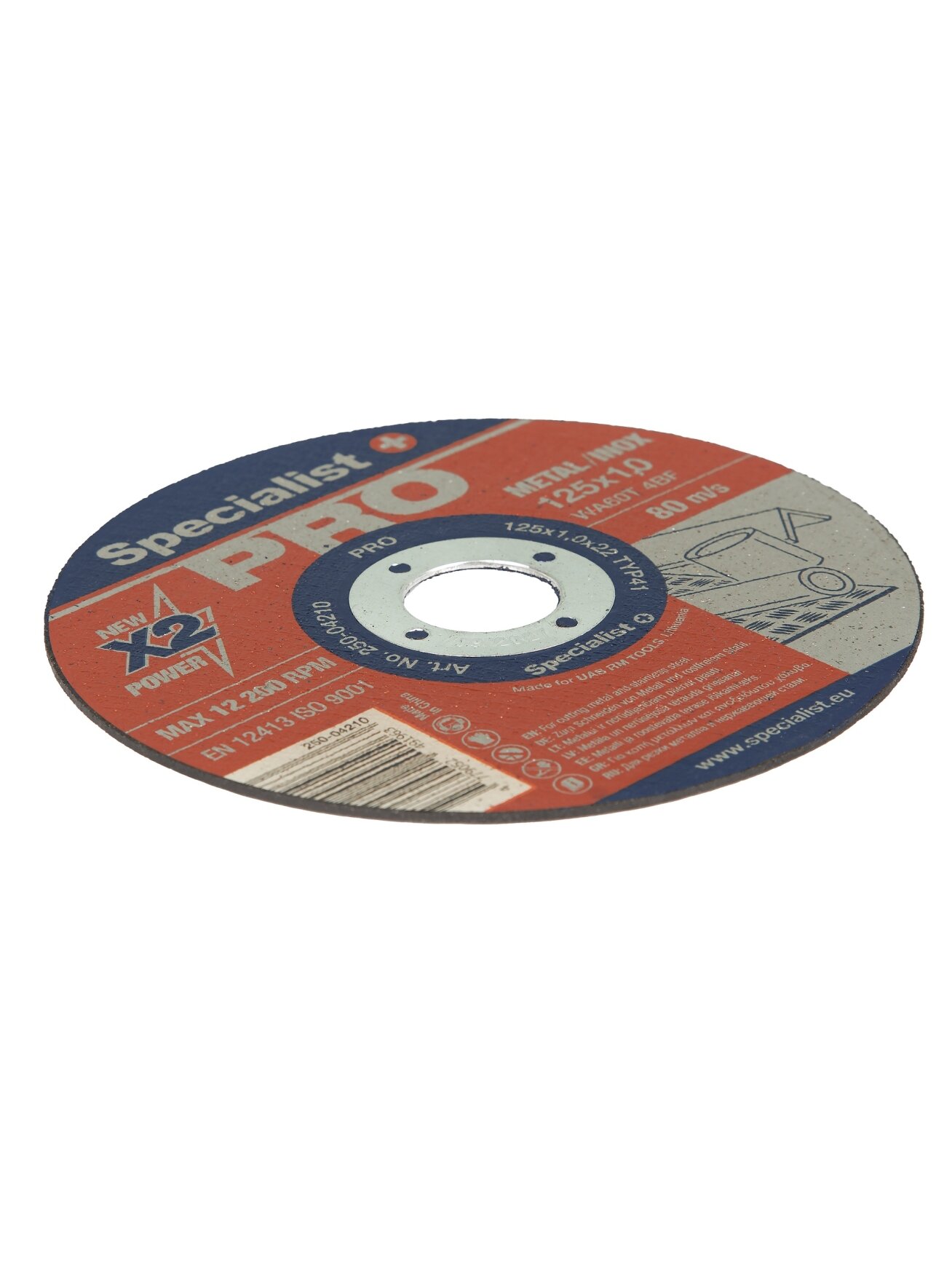 Specialist+ SPECIALIST+ metalo pj. diskas PRO, 125x1x22 mm 1 Specialist+ SPECIALIST+ metalo pj. diskas PRO, 125x1x22 mm 1