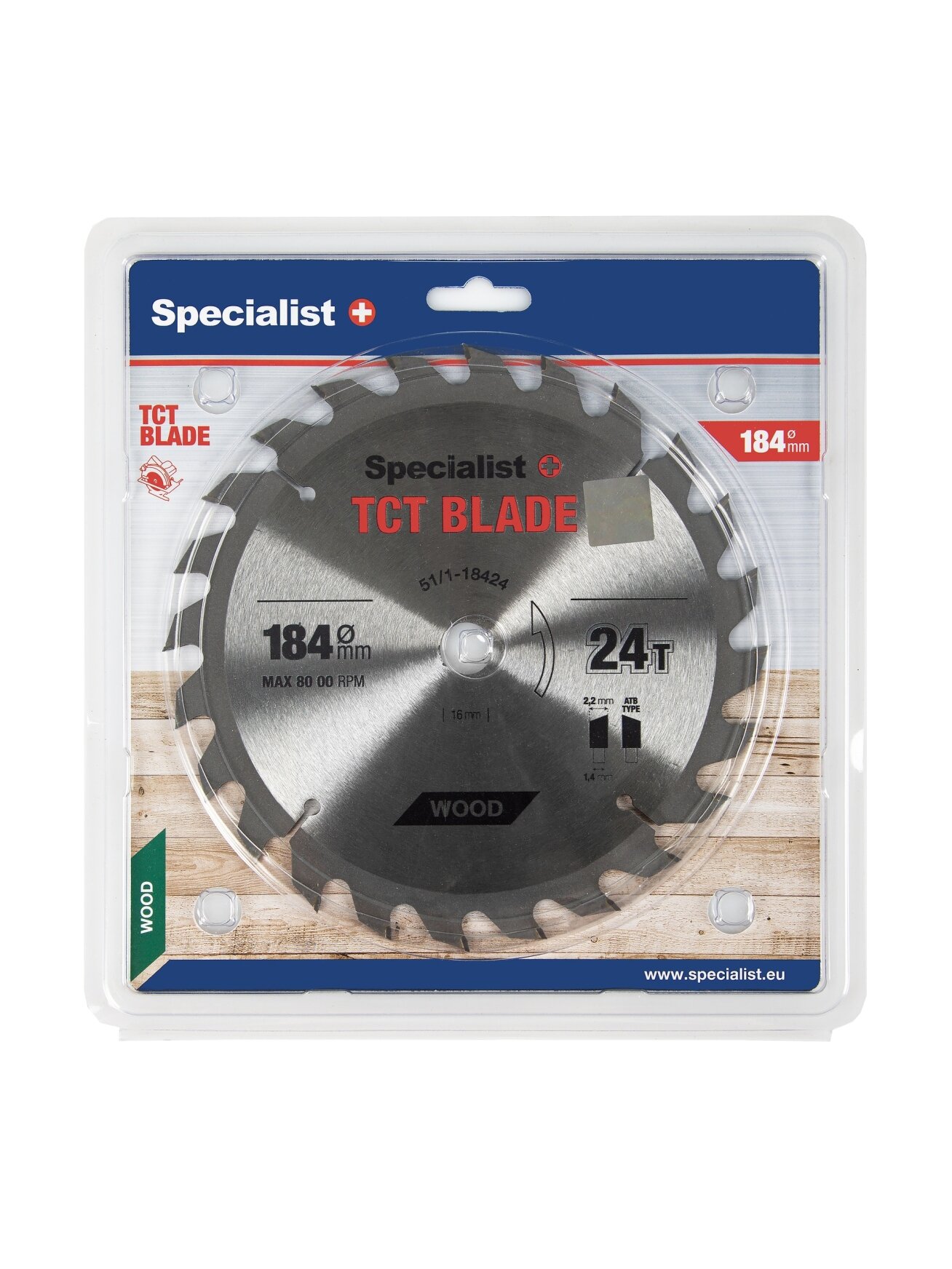 Specialist+ SPECIALIST+ pjovimo diskas, 184x24Tx16 mm Specialist+ SPECIALIST+ pjovimo diskas, 184x24Tx16 mm
