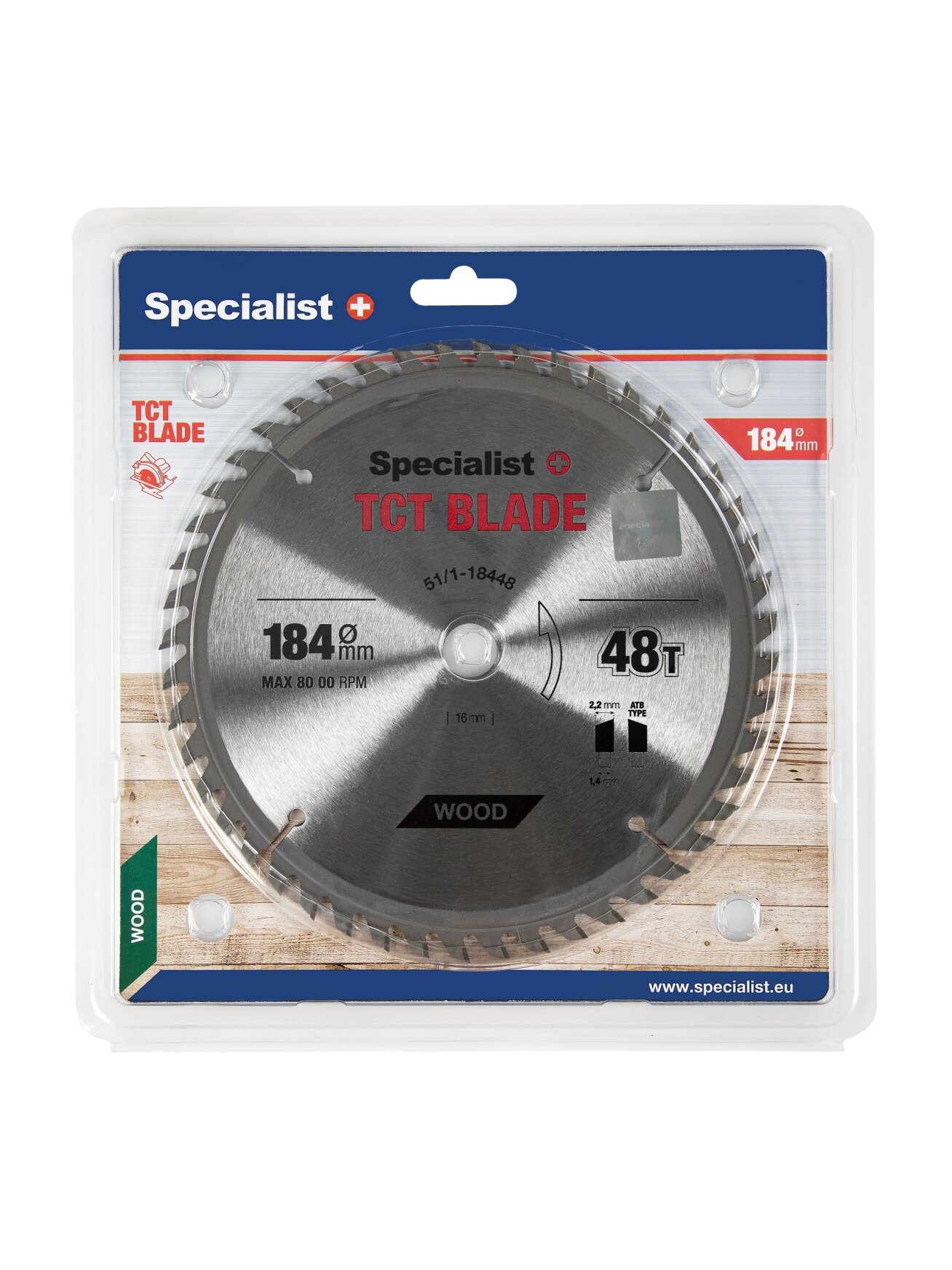 Specialist+ SPECIALIST+ pjovimo diskas, 184x48Tx16 mm