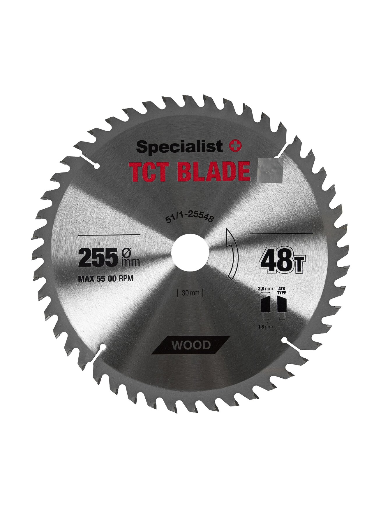 Specialist+ SPECIALIST+ pjovimo diskas, 255x48Tx30/25,4 mm 1 Specialist+ SPECIALIST+ pjovimo diskas, 255x48Tx30/25,4 mm 1
