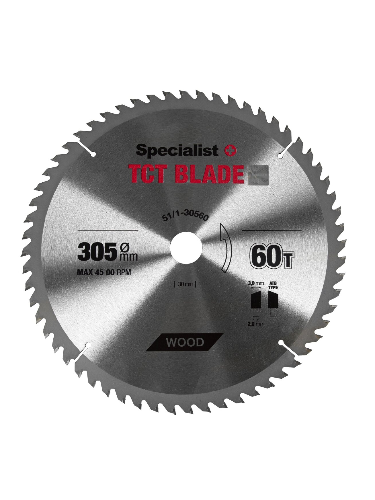 Specialist+ SPECIALIST+ pjovimo diskas, 305x60Tx30 mm 1
