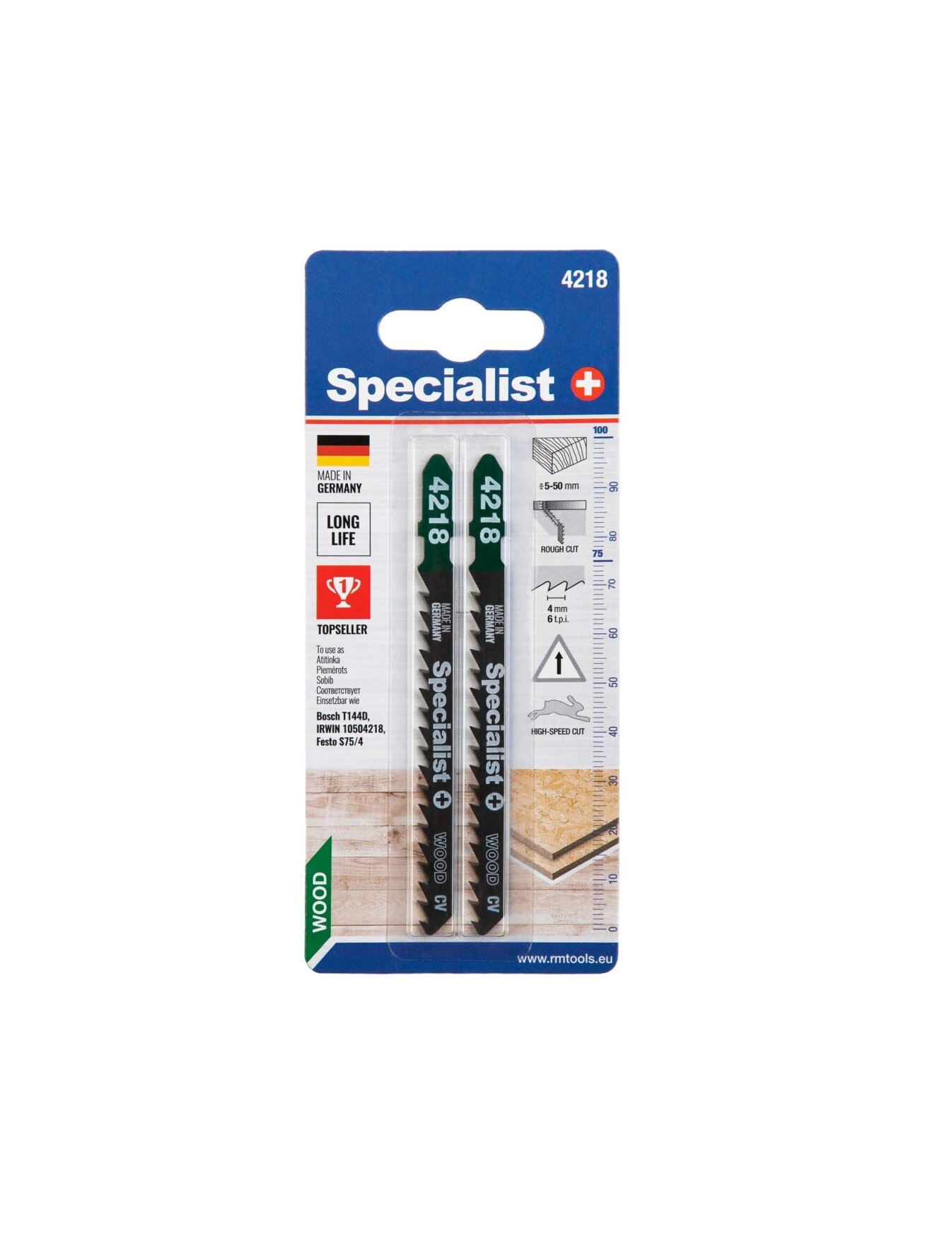 Specialist+ SPECIALIST+ pjūklelis 4218 (T144D), 2 vnt. 2