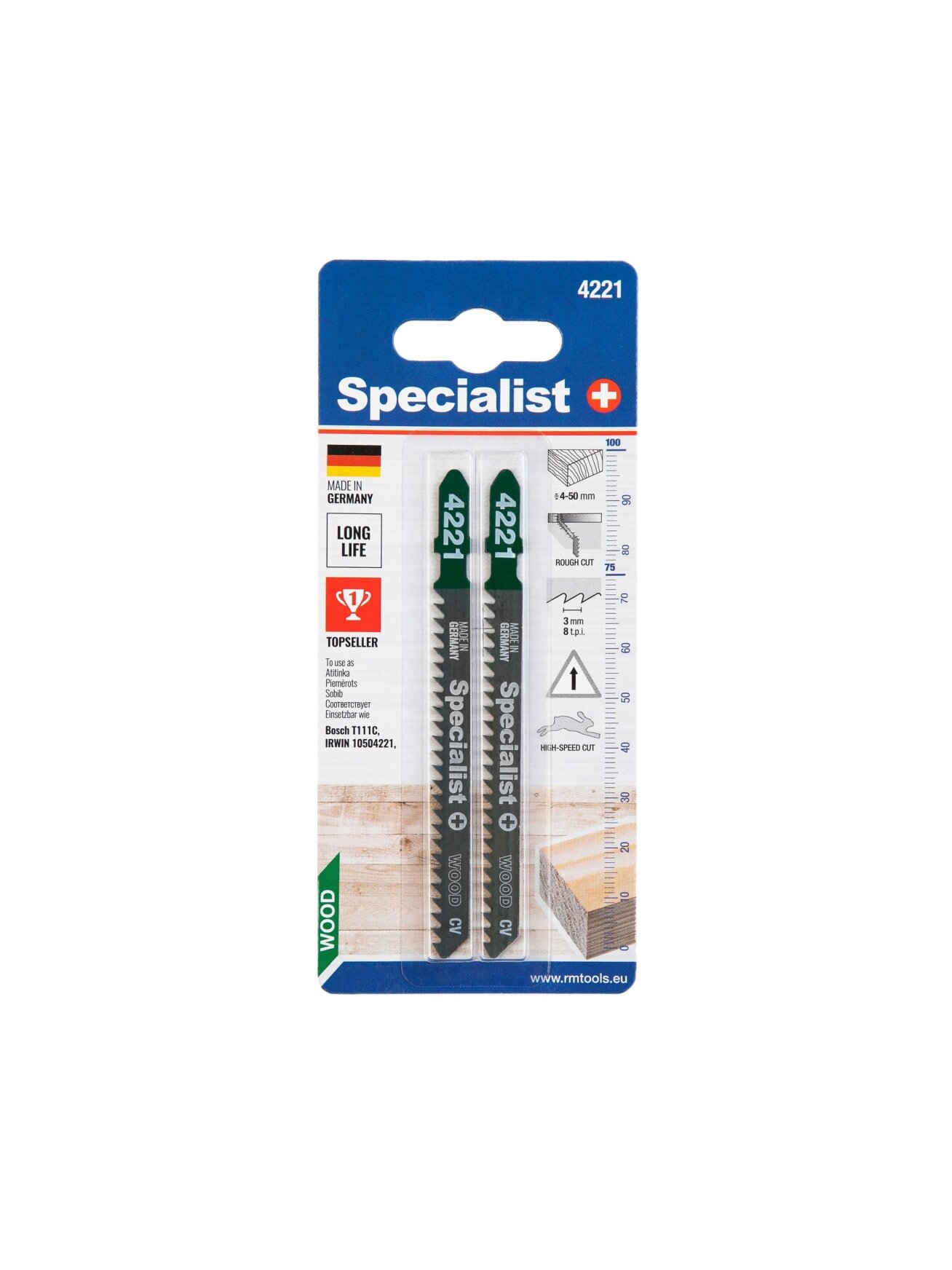 Specialist+ SPECIALIST+ pjūklelis 4221 (T111C), 2 vnt. 2