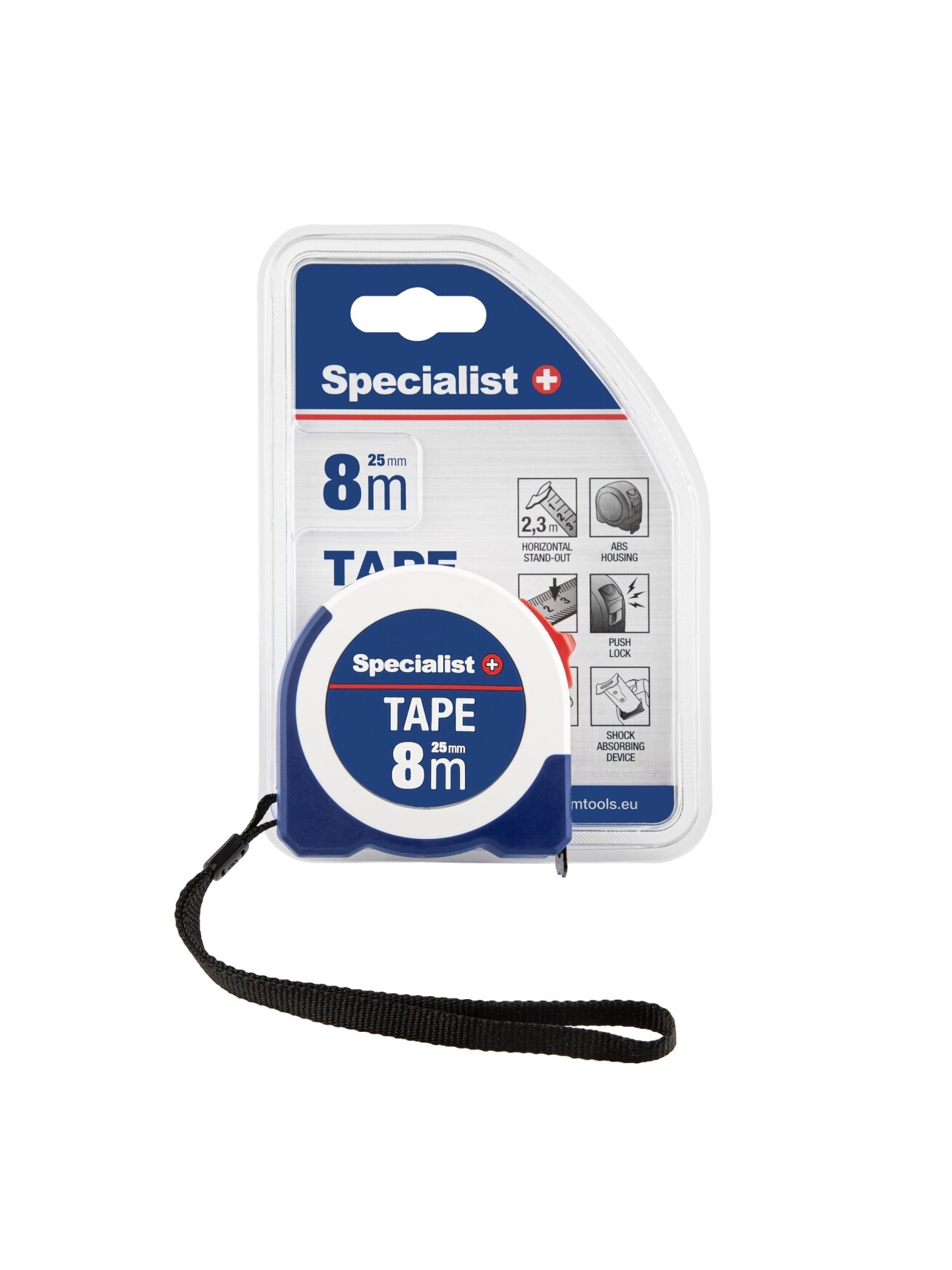 Specialist+ SPECIALIST+ ruletė TAPE 8 m, 25 mm 1 Specialist+ SPECIALIST+ ruletė TAPE 8 m, 25 mm 1