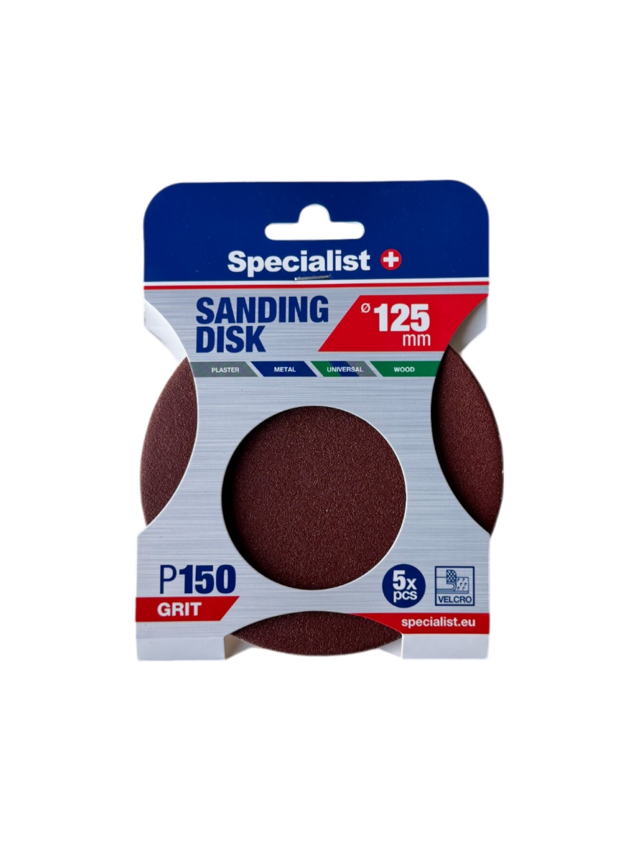 Specialist+ SPECIALIST+ šlifavimo popierius P150, 125 mm, 5 vnt. Specialist+ SPECIALIST+ šlifavimo popierius P150, 125 mm, 5 vnt.