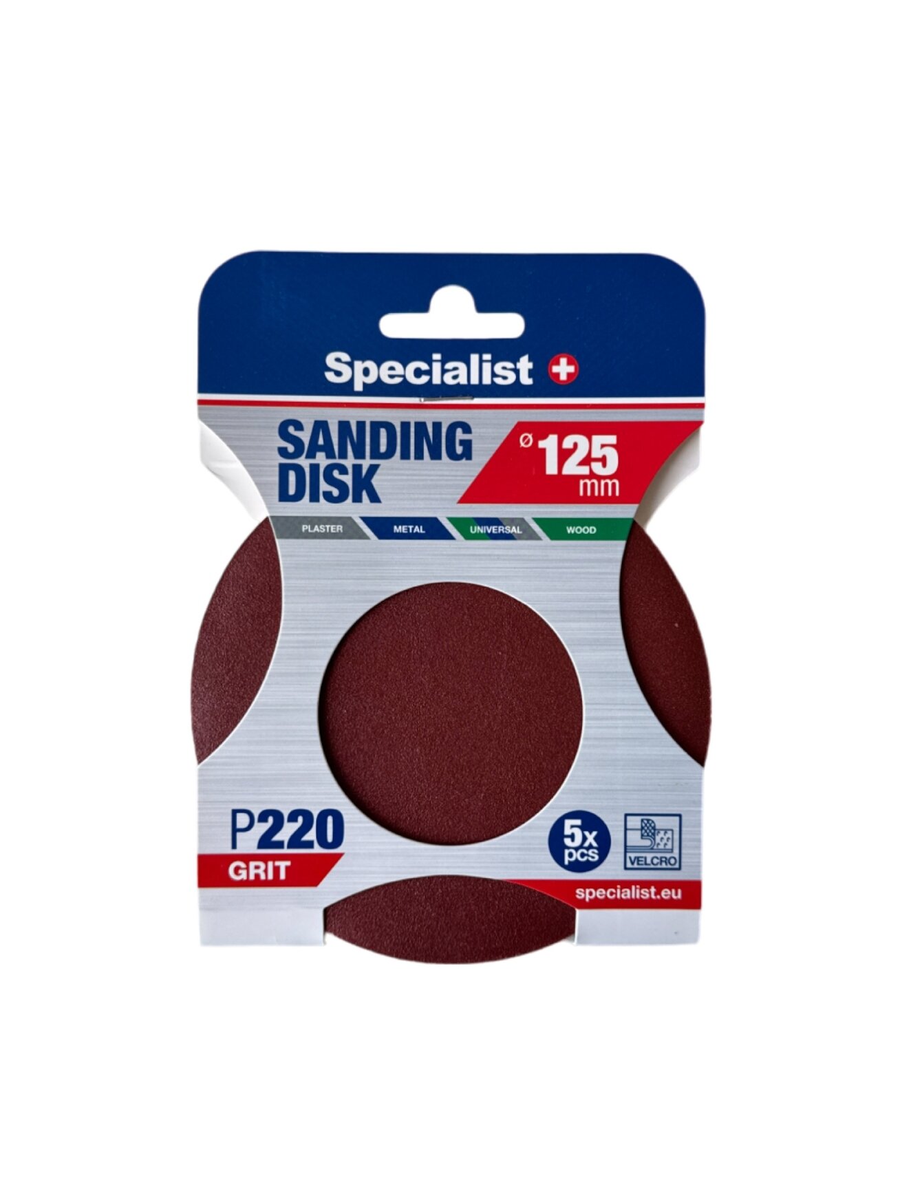Specialist+ SPECIALIST+ šlifavimo popierius P220, 125 mm, 5 vnt. Specialist+ SPECIALIST+ šlifavimo popierius P220, 125 mm, 5 vnt.