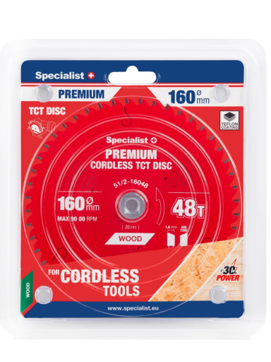 Specialist+ Pjovimo diskas 160x48Tx20mm, Cordless PREMIUM, SPECIALIST+