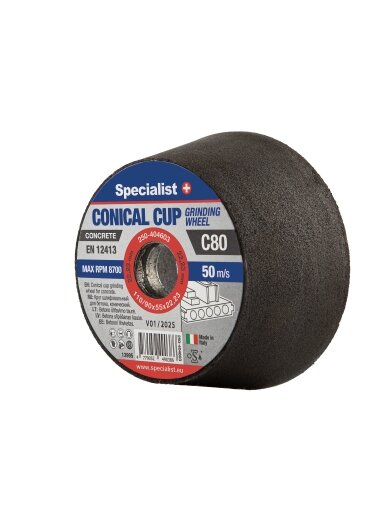 Specialist+ SPECIALIST+ betono šlif. taurė C80, 110/90x55x22.23 mm