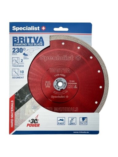 Specialist+ SPECIALIST+ deim. diskas BRITVA, 230x2x22 mm