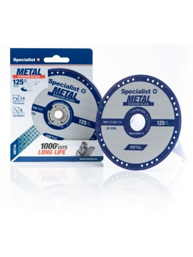 Specialist+ SPECIALIST+ deim. pj. diskas metalui 125x1.4x22.23 mm