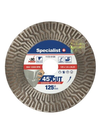 Specialist+ SPECIALIST+ deim. pjovimo-šlifavimo diskas, 125mm