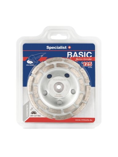 Specialist+ SPECIALIST+ deimantinė šlif. lėkštelė BASIC, 125 mm
