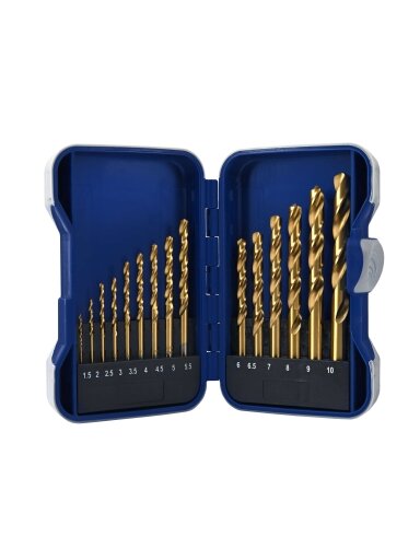 Specialist+ SPECIALIST+ grąžtų rinkinys TITANIUM, 1.5-10 mm, 15 vnt.