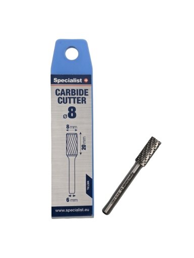 Specialist+ SPECIALIST+ kietmetalio freza ZYAS, 8x20x6 mm