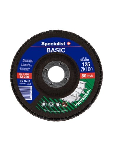 Specialist+ SPECIALIST+ lapelinis šlif. diskas BASIC ZK100, 125 mm