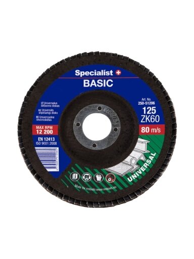 Specialist+ SPECIALIST+ lapelinis šlif. diskas BASIC ZK60, 125 mm
