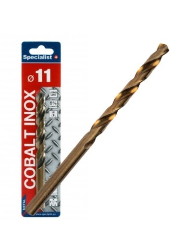Specialist+ SPECIALIST+ metalo grąžtas COBALT, 11 mm