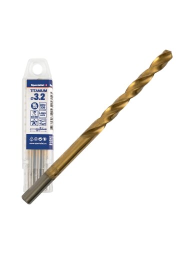 Specialist+ SPECIALIST+ metalo grąžtas TITAN, 3.2 mm, 10 vnt.