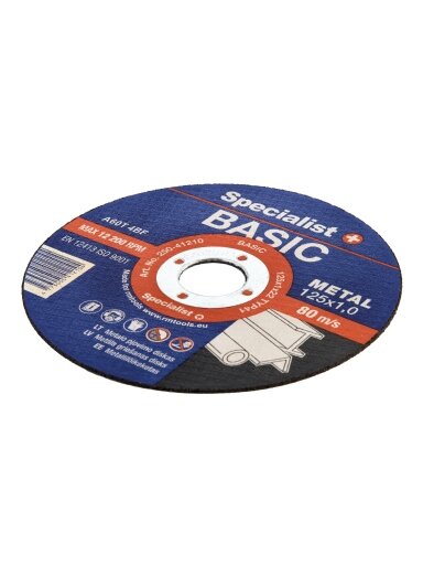 Specialist+ SPECIALIST+ metalo pj. diskas BASIC, 125x1x22 mm