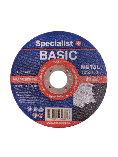 Specialist+ SPECIALIST+ metalo pj. diskas BASIC, 125x1x22 mm