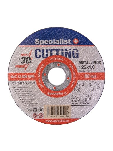Specialist+ SPECIALIST+ metalo pj.diskas CUTTING, 125x1x22 mm