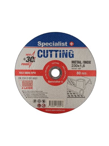 Specialist+ SPECIALIST+ metalo pj.diskas CUTTING, 230x1.6x22 mm