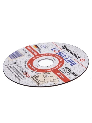 Specialist+ SPECIALIST+ metalo pj.diskas LONG LIFE, 125x1.2x22 mm