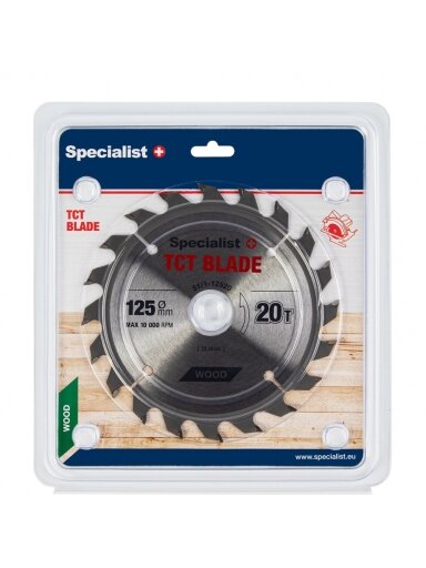 Specialist+ SPECIALIST+ pjovimo diskas, 125x20Tx22 mm
