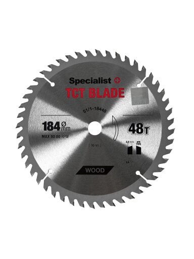 Specialist+ SPECIALIST+ pjovimo diskas, 184x48Tx16 mm