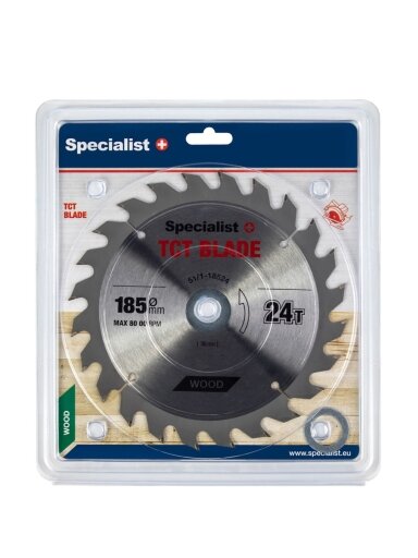 Specialist+ SPECIALIST+ pjovimo diskas, 185x24Tx30/20/16 mm