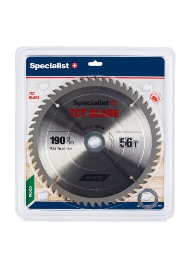Specialist+ SPECIALIST+ pjovimo diskas, 190x56Tx30/20/16 mm