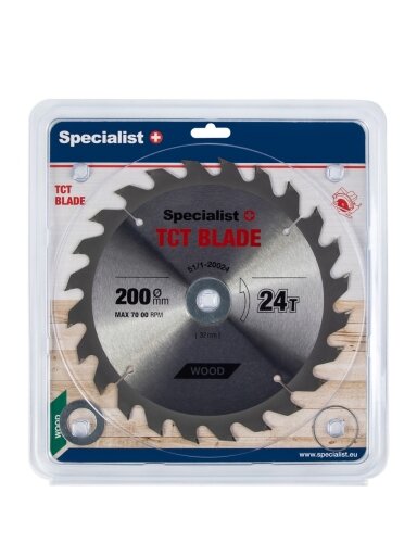 Specialist+ SPECIALIST+ pjovimo diskas, 200x24Tx32/30/20/16 mm