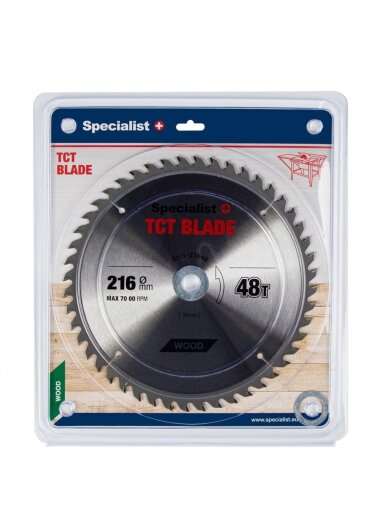 Specialist+ SPECIALIST+ pjovimo diskas, 216 mmx48Tx30/20/16 mm