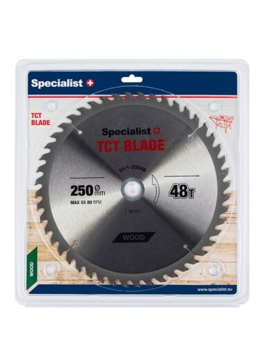 Specialist+ SPECIALIST+ pjovimo diskas, 250x48Tx30/20 mm