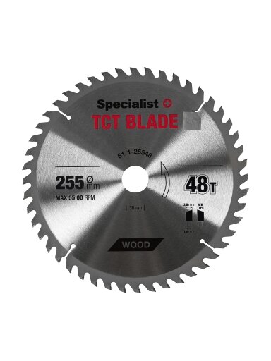 Specialist+ SPECIALIST+ pjovimo diskas, 255x48Tx30/25,4 mm