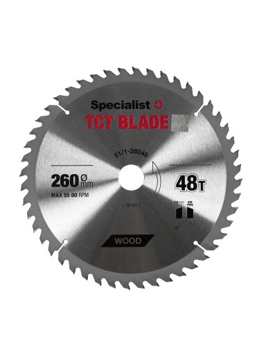 Specialist+ SPECIALIST+ pjovimo diskas, 260x48Tx30 mm