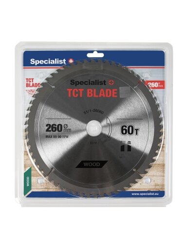 Specialist+ SPECIALIST+ pjovimo diskas, 260x60Tx30 mm