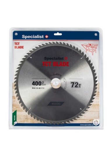 Specialist+ SPECIALIST+ pjovimo diskas, 400x72Tx50 mm